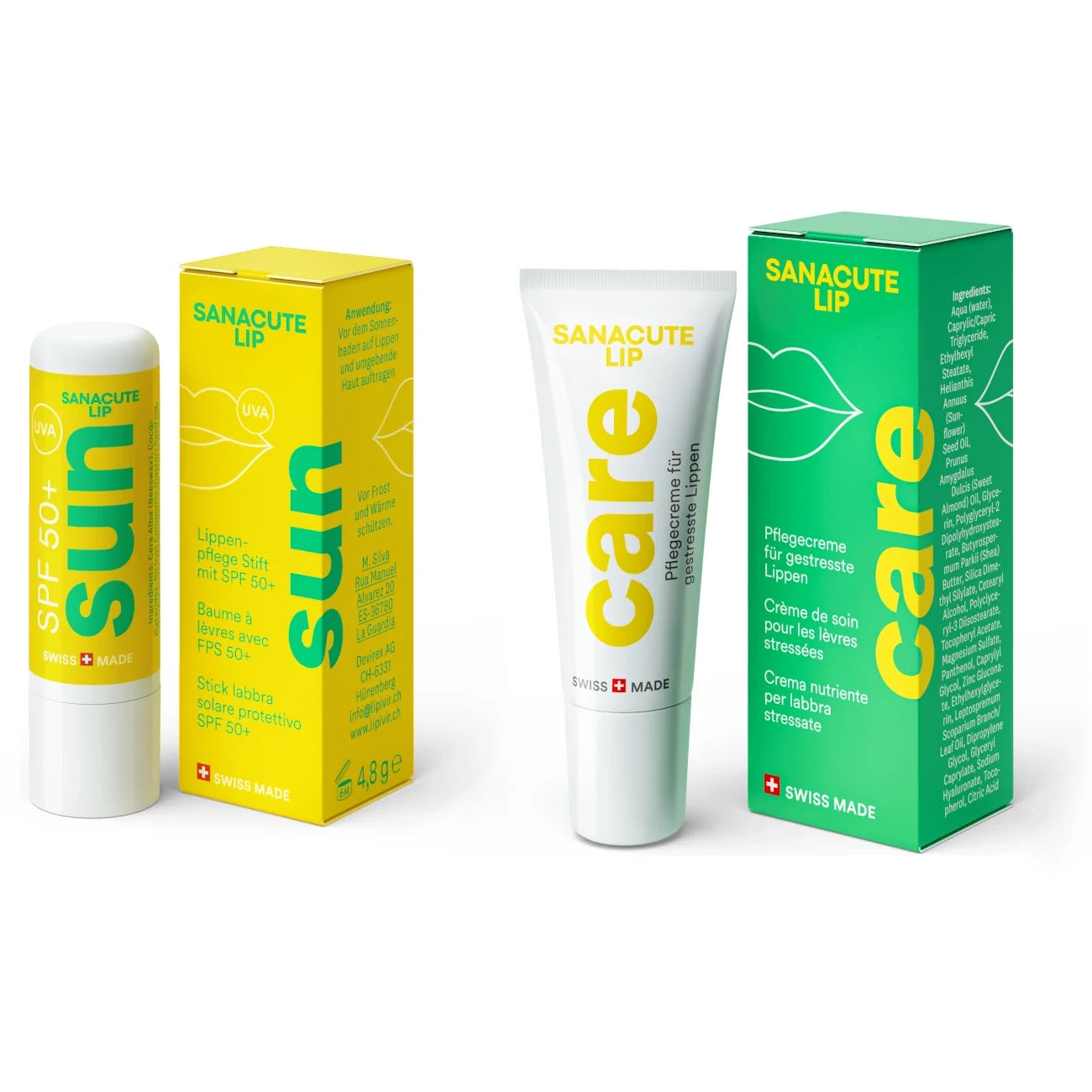 Set: SANACUTE LIP sun & care