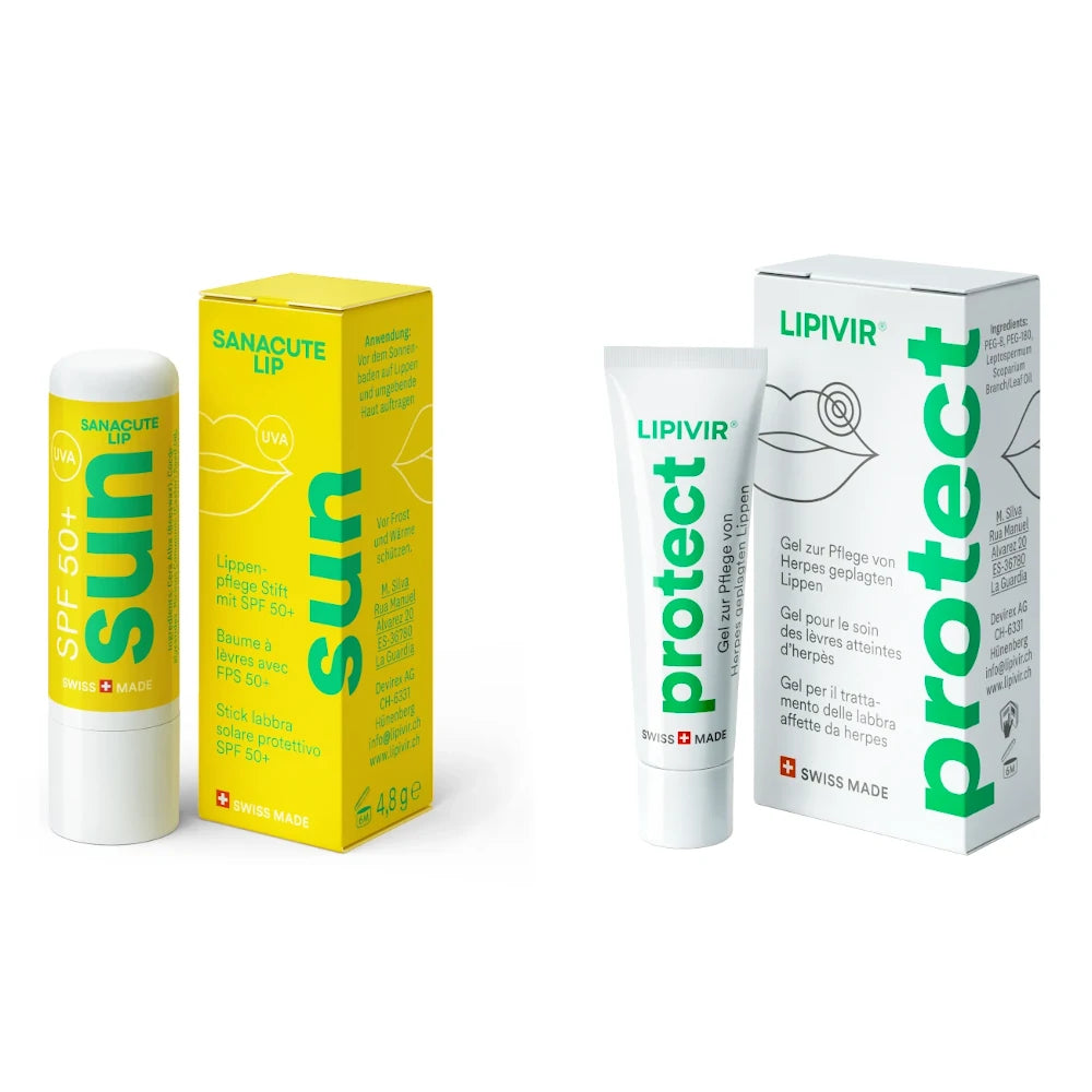 Paquete LIPIVIR protección y SANACUTE LIP sol