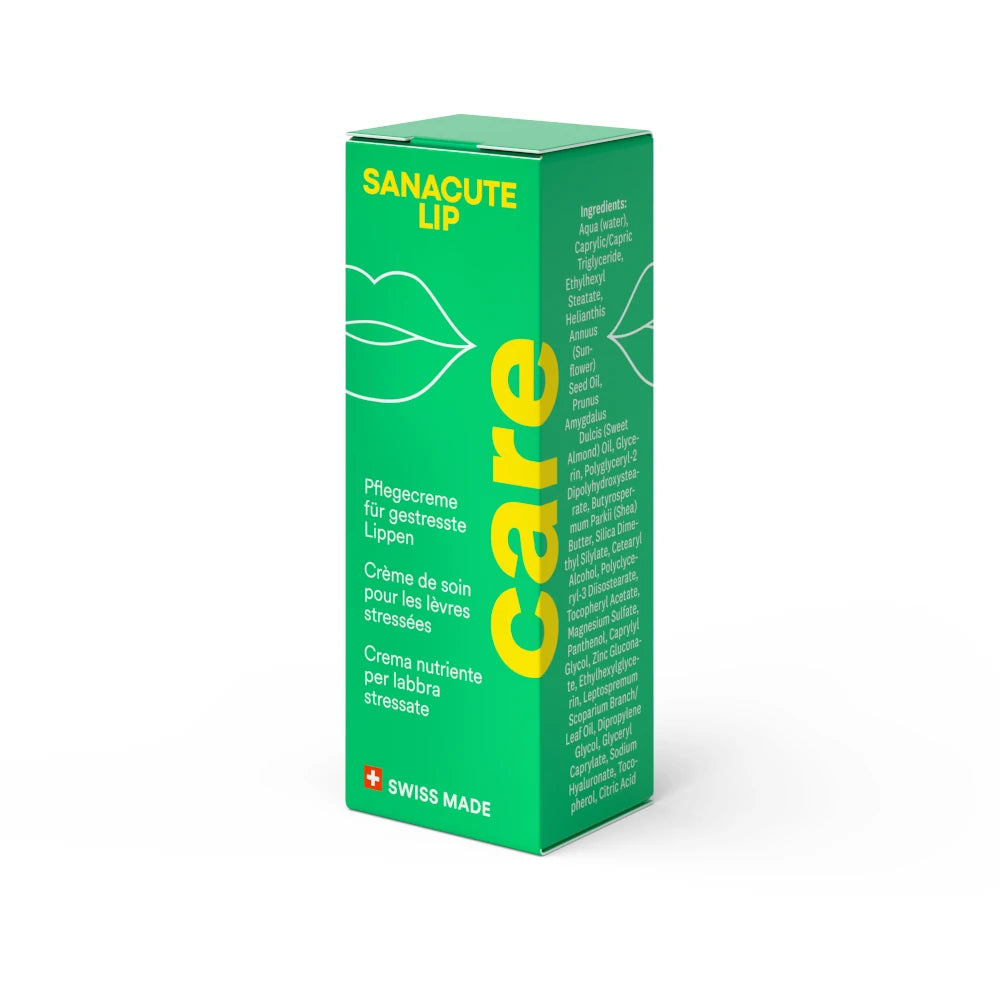 SANACUTE® LIP Care - Crème nourrissante pour les lèvres stressées